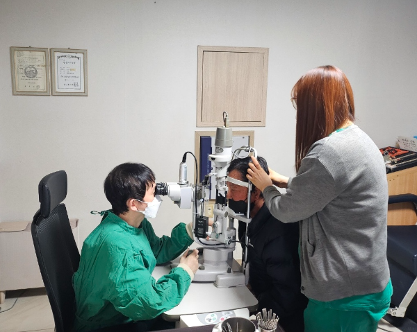 고혈압 당뇨 검사. ⓒ 장흥군
