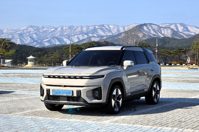 KG모빌리티 중형 전기 스포츠유틸리티차량(SUV) '토레스 EVX' 외관. =성상영 기자