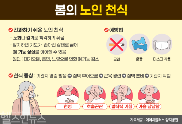 봄철 노인 천식 (에이치플러스 양지병원 제공)