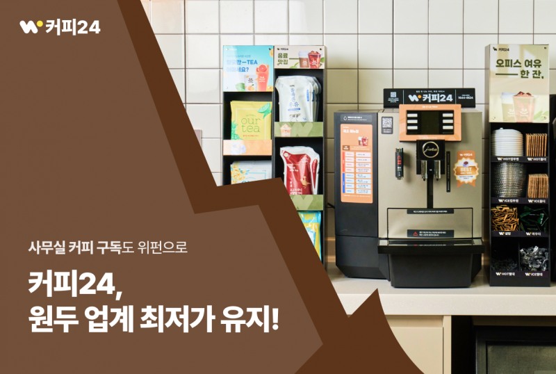 위펀 ‘커피24’, 원두값 폭등 속 최저가 유지