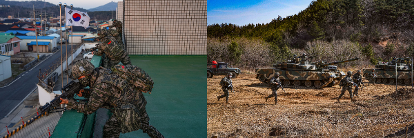 해병대 제6여단, 해병연평부대 KT백령지사 방호훈련 및 합동 공격훈련 모습