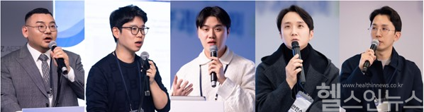 김홍석 보스피부과 원장, 홍원규 휴먼피부과 청라점 원장, 김경오 닥터스피부과 서판교점 원장, 안인수 시흥 휴먼피부과의원 원장, 박재양 닥터스피부과 한티점 원장. (멀츠 에스테틱스 코리아 제공)