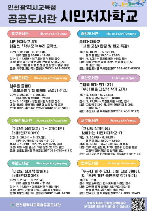 ‘도서관 시민저자학교’ 운영