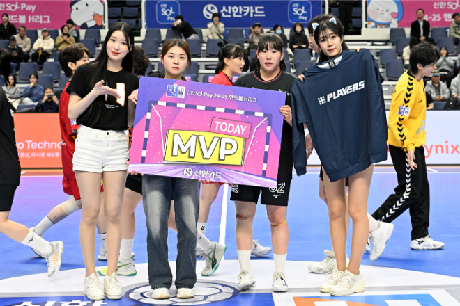 경기 MVP SK슈가글라이더즈 신채현. / 사진제공=한국핸드볼연맹