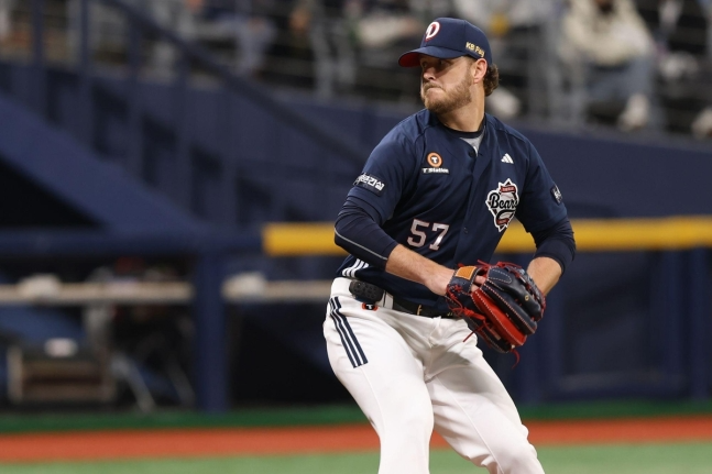 16일 키움과 경기에 선발로 나온 두산 어빈.