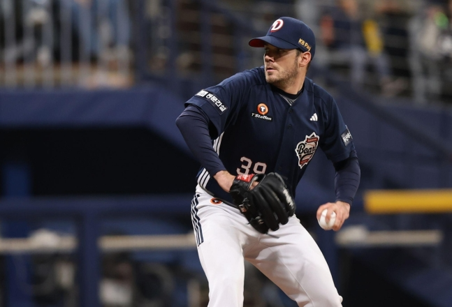 16일 키움과 경기에 나온 두산 로그.