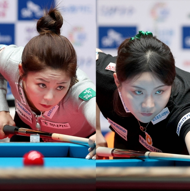 김가영(왼쪽)과 김민아