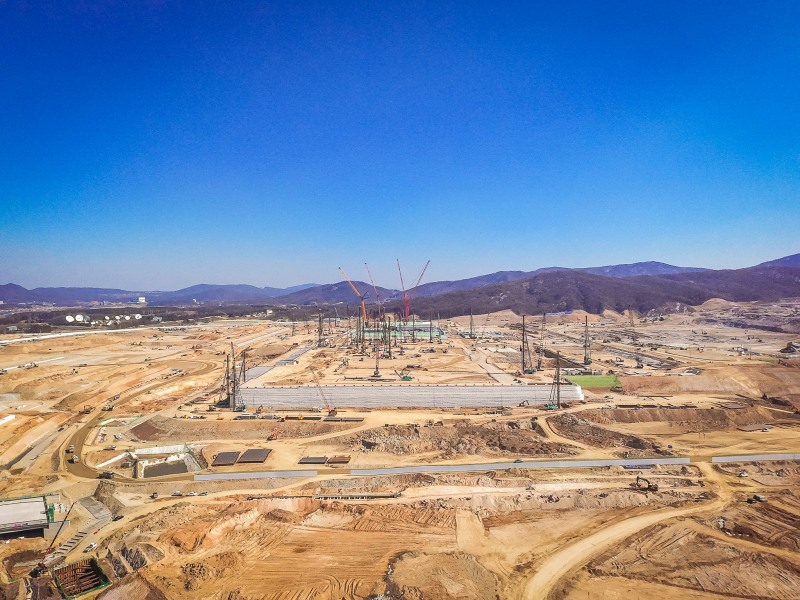 용인 반도체클러스터 일반산업단지 공사현장