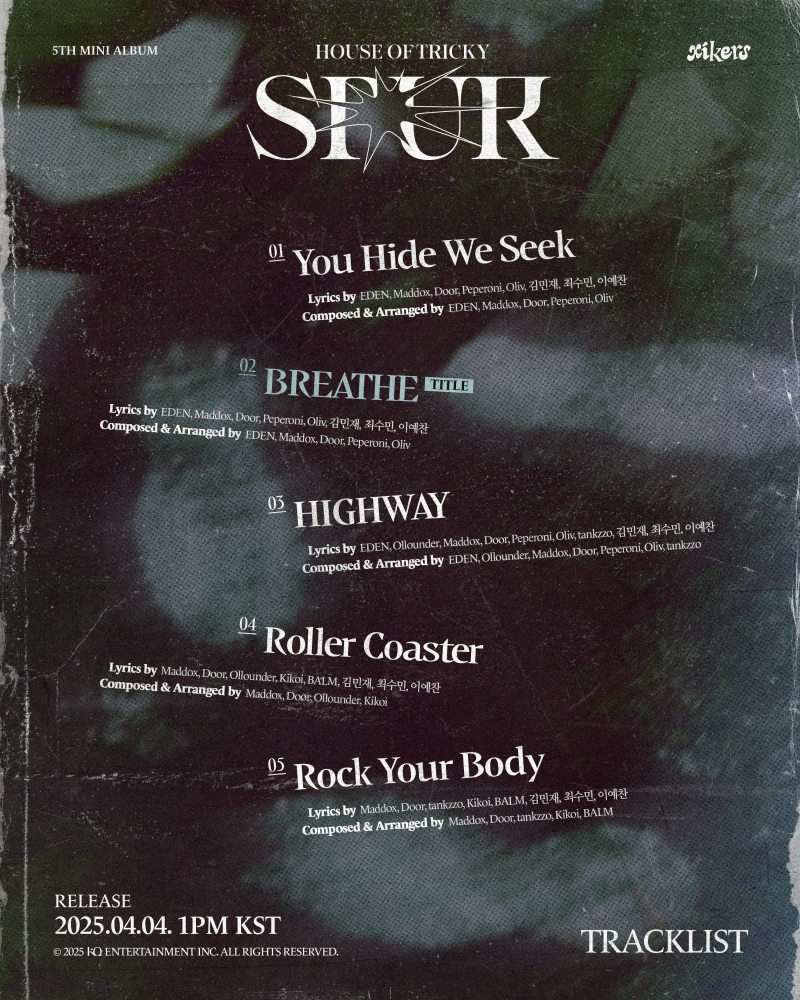 싸이커스, 미니 5집 트랙리스트 공개…타이틀곡 'BREATHE' 확정