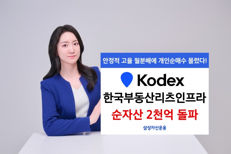삼성운용, KODEX 한국부동산리츠인프라 순자산 2000억원 돌파