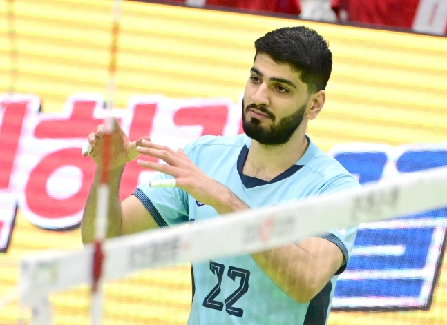 우리카드의 이란 출신 아시아 쿼터 선수 알리