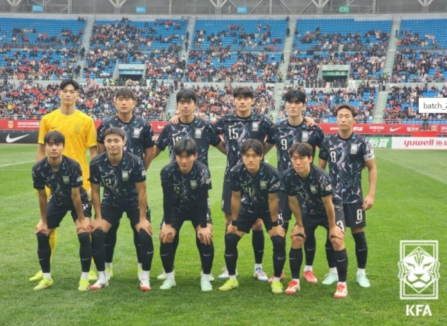 한국 U-22 축구대표팀 선수들