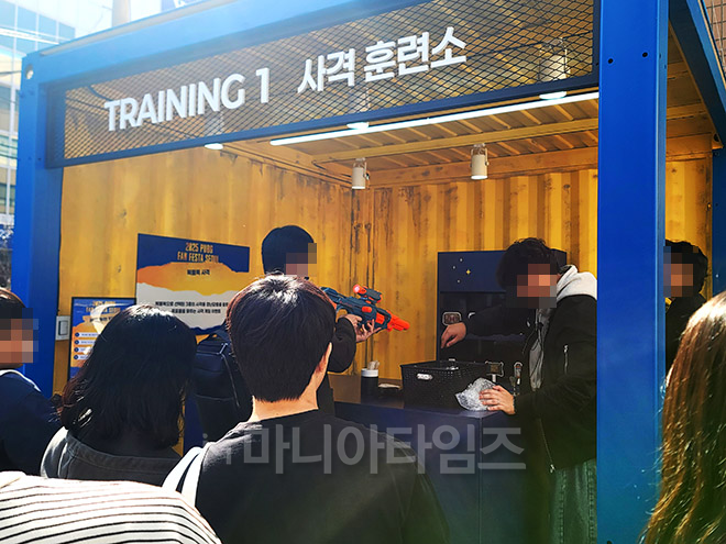 '배틀그라운드 PUBG 팬 페스타 서울' 행사 미니게임 현장. 사진 : 이동근 기자