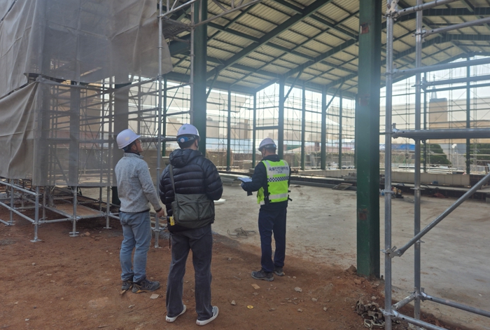 태안교육지원청, 2025년 해빙기 공사장 안전점검 실시