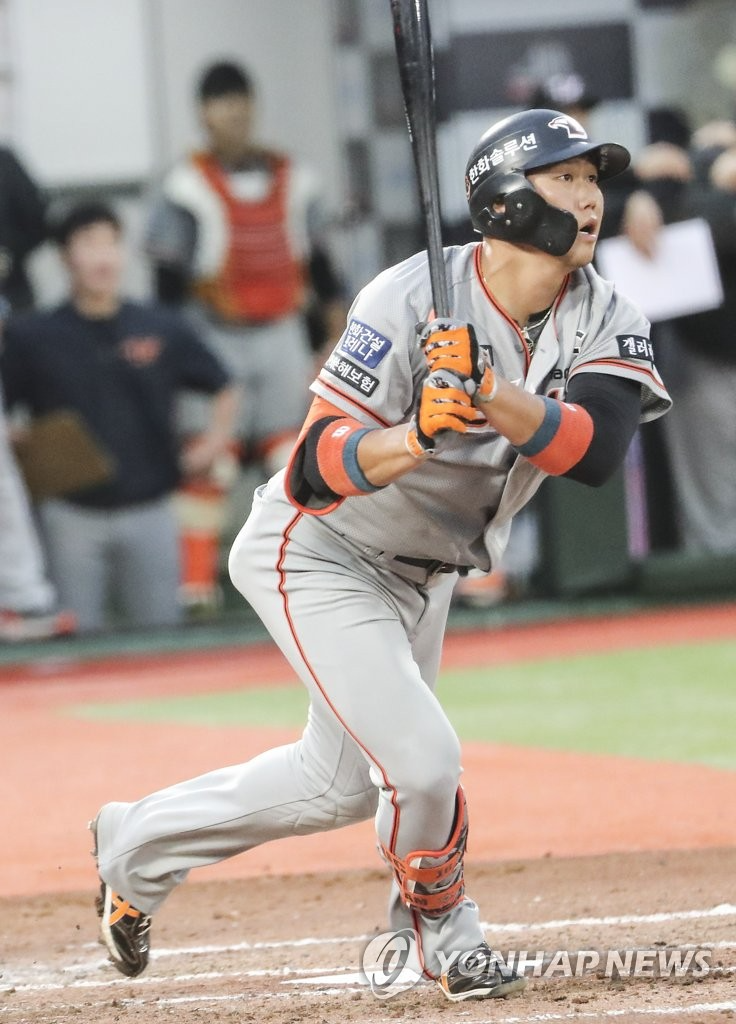 1억 계약 선수의 자존심, 하주석 퓨처스리그서 눈부신 타격감 과시