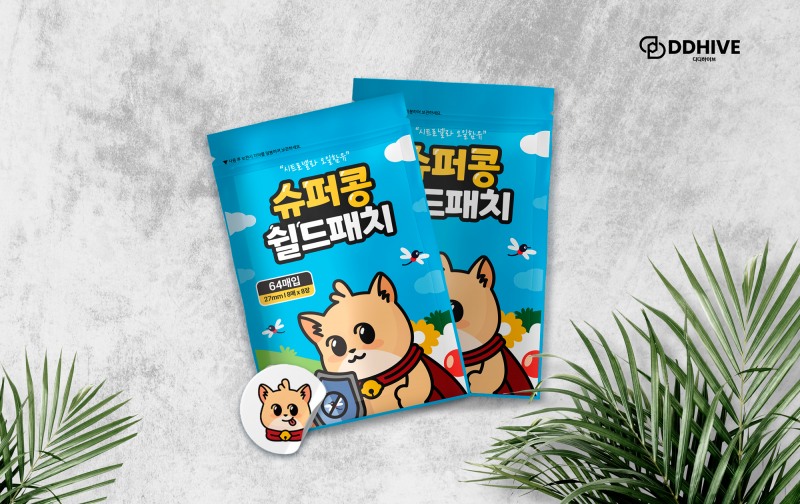 '캐릭터 입은 모기 기피용 패치 눈길' 디디하이브, ‘슈퍼콩 쉴드패치’ 출시 소식 전해