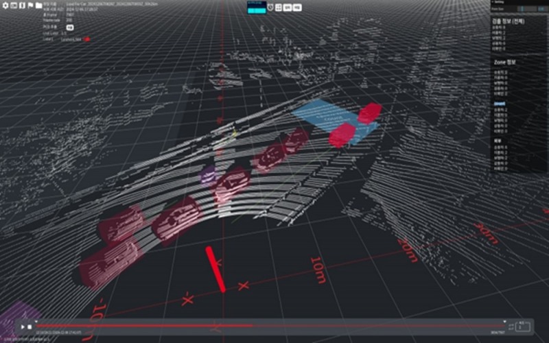 은평구 교통량 감지 실제 화면 (사진제공=뷰런테크놀로지)