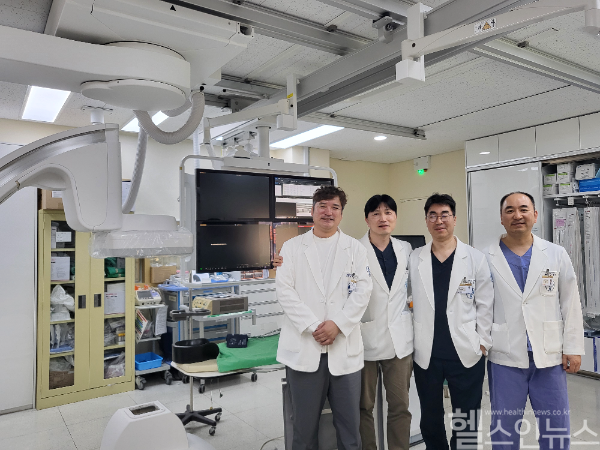 온병원-부산대병원 협진, 관상동맥 완전폐색 환자 3명 초고난도 시술 성공 (온병원 제공)