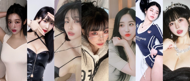 사진=(좌로부터) 인플루언서 서이 다연 그린 태리 시현 로빈 수미