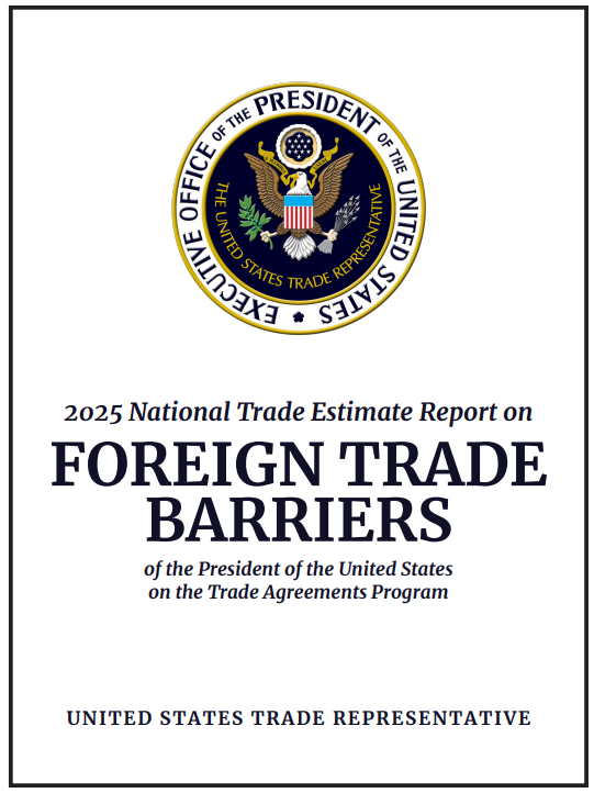 (상보) 美, 한국 무역장벽으로 소고기·망사용료·플랫폼법 등 거론