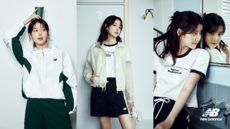 이랜드월드가 전개하는 글로벌 스포츠 브랜드 뉴발란스(NEW BALANCE)가 브랜드 앰버서더 아이유와 함께한 2025 봄·여름 시즌 화보를 공개했다. (뉴발란스 제공)