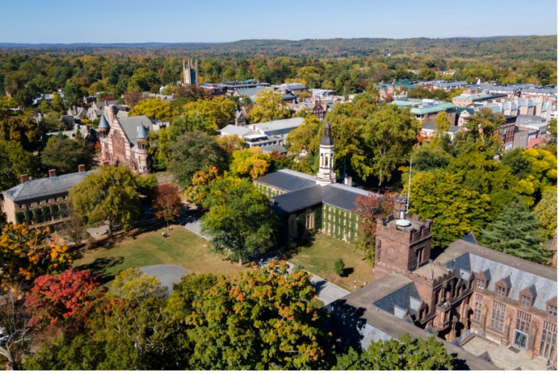 뉴저지주의 아이비리그 명문인 프린스턴대 전경. 사진=AP통신