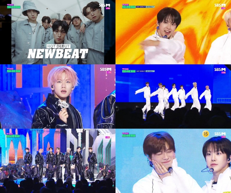 ‘더쇼’ 뉴비트, 체육복 입고 7인 7색 매력…소년미+카리스마