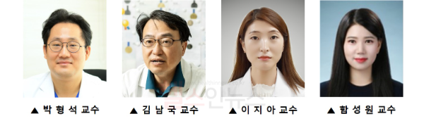 (왼쪽부터) 박형석 연세암병원 유방외과 교수, 김남국 서울아산병원 융합의학과 교수, 이지아 의정부을지대학교병원 유방외과 교수, 함성원 고려대학교안산병원 의생명연구센터 교수 (세브란스병원 제공)