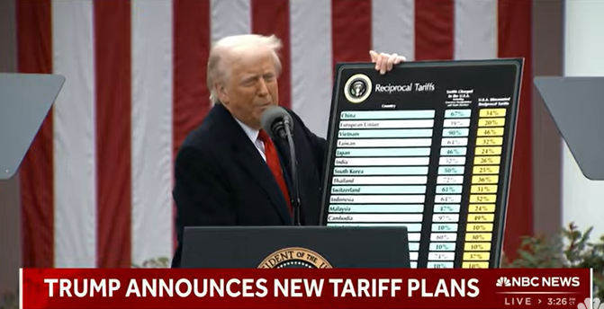 (상보) 트럼프 "한국에 25% 상호관세 부과...중국 34%, 일본 24%"