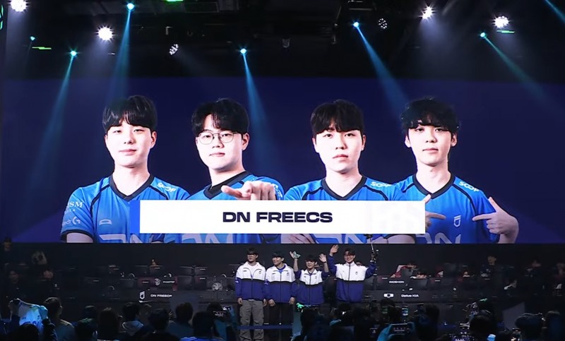 DN 프릭스 선수단(출처=대회 실황 캡쳐).