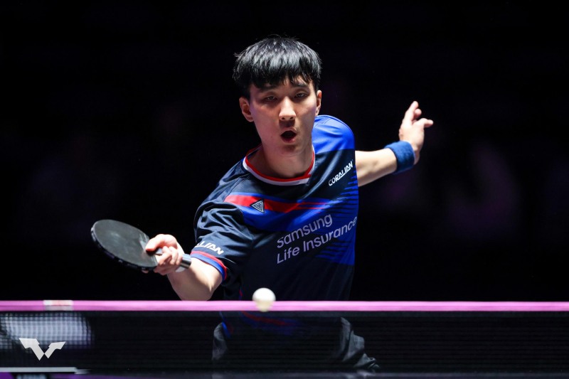 WTT 챔피언스 인천에 출전한 이상수.