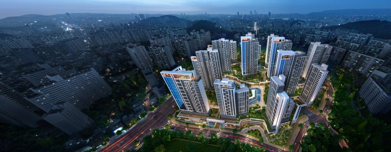 GS건설이 수주한 봉천14구역 재개발 조감도.GS건설 제공