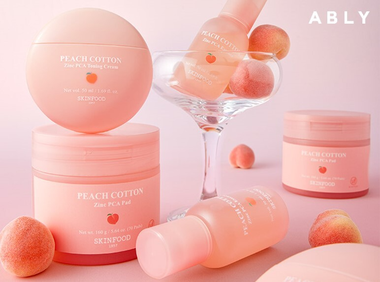 에이블리코퍼레이션이 운영하는 스타일 커머스 플랫폼 ‘에이블리’가 스킨푸드와 함께 공동 개발한 ‘피치뽀송 징크피씨에이(PCA) 3종’을 단독 선론칭하고, 기념 할인 행사를 진행한다. (에이블리 제공)