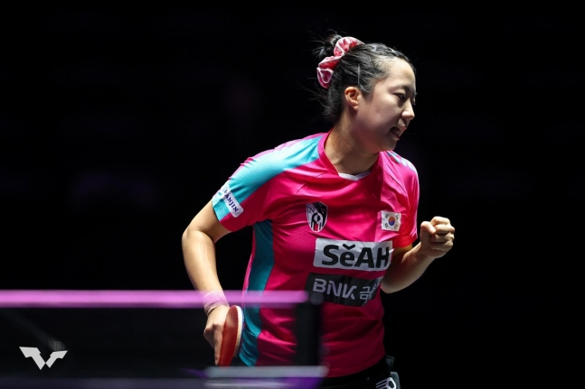 WTT 챔피언스 인천에 참가한 신유빈