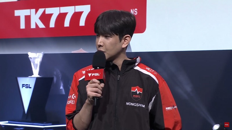 농심 레드포스 'TK777' 이태경(출처=대회 실황 캡쳐).
