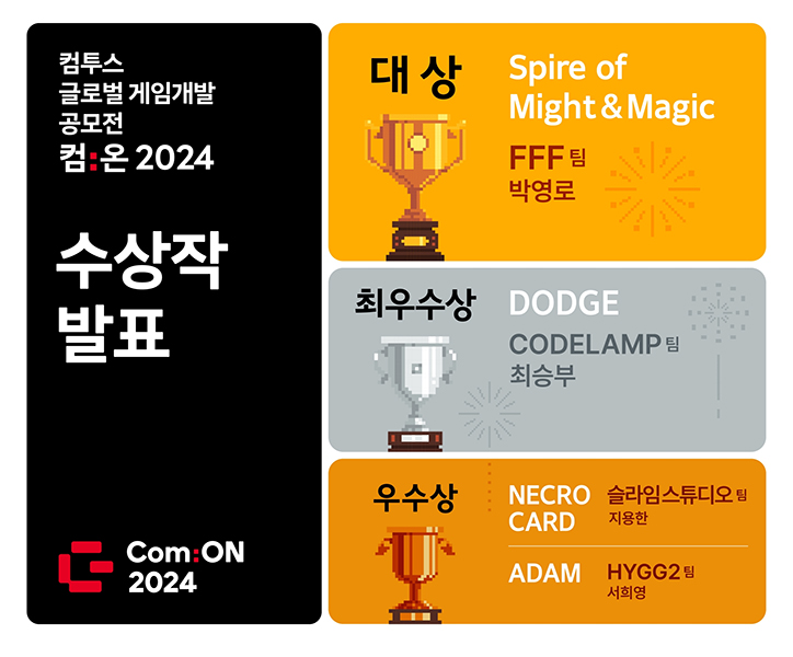 컴투스, '글로벌 게임개발 공모전' 수상작 발표
