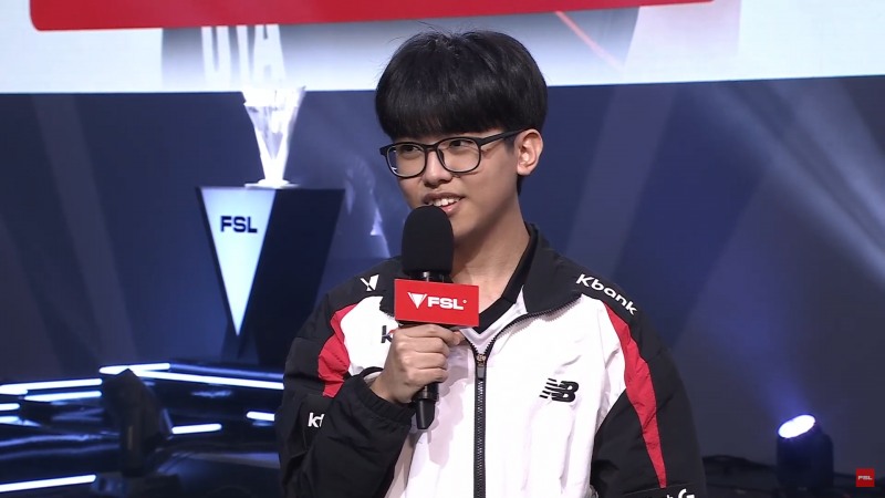 KT 롤스터 '우타' 이지환(출처=대회 실황 캡쳐).