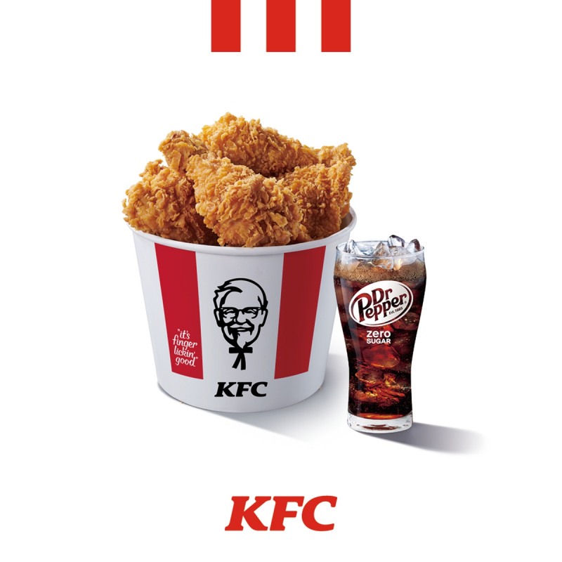 KFC가 국내 퀵서비스레스토랑(QSR) 업계 최초로 '닥터페퍼 제로'를 도입하며 제로 칼로리 음료 라인을 강화한다. (KFC 제공)