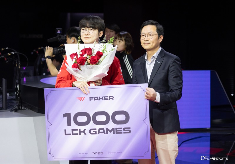 '페이커 1,000 경기 대기록' T1, 이통사 전 勝...kt 3연패 늪