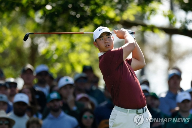 김주형의 3라운드 경기 모습