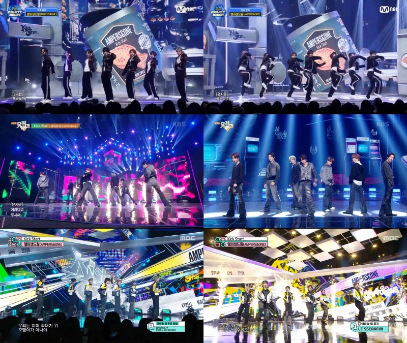 앰퍼샌드원, ‘Kick Start’ 컴백 첫 주 활동 성료…물오른 비주얼→에너제틱한 무대