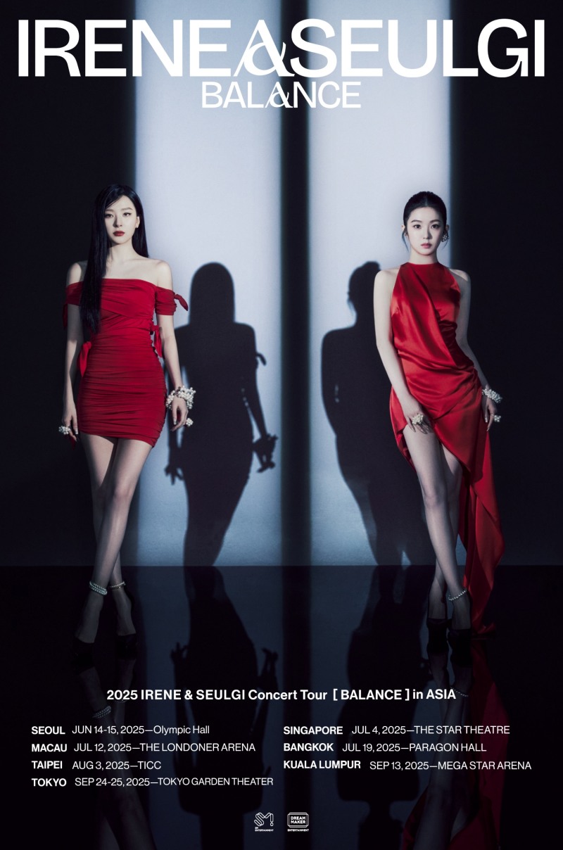 레드벨벳 아이린&슬기, 첫 단독 콘서트 투어 개최…亞 총 7개 지역 팬들과 만남
