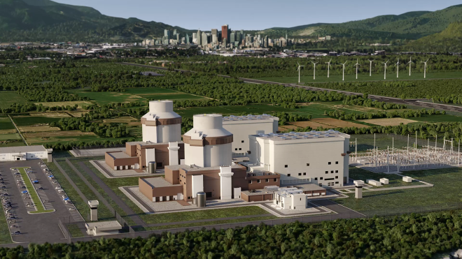 현대건설-웨스팅하우스가 공동으로 글로벌 확대 추진 중인 대형원전 AP1000® 조감도 ⓒ현대건설