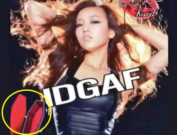 고(故) 구하라를 관짝과 합성한 사진