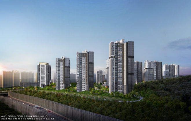 동탄 꿈의숲 자연&데시앙 메인 투시도 ⓒ태영건설