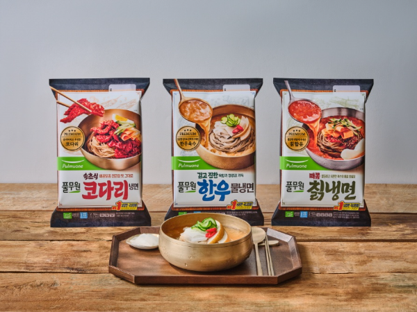 왼쪽부터 ‘속초식 코다리냉면’, ‘한우 물냉면’, ‘매콤 칡냉면’