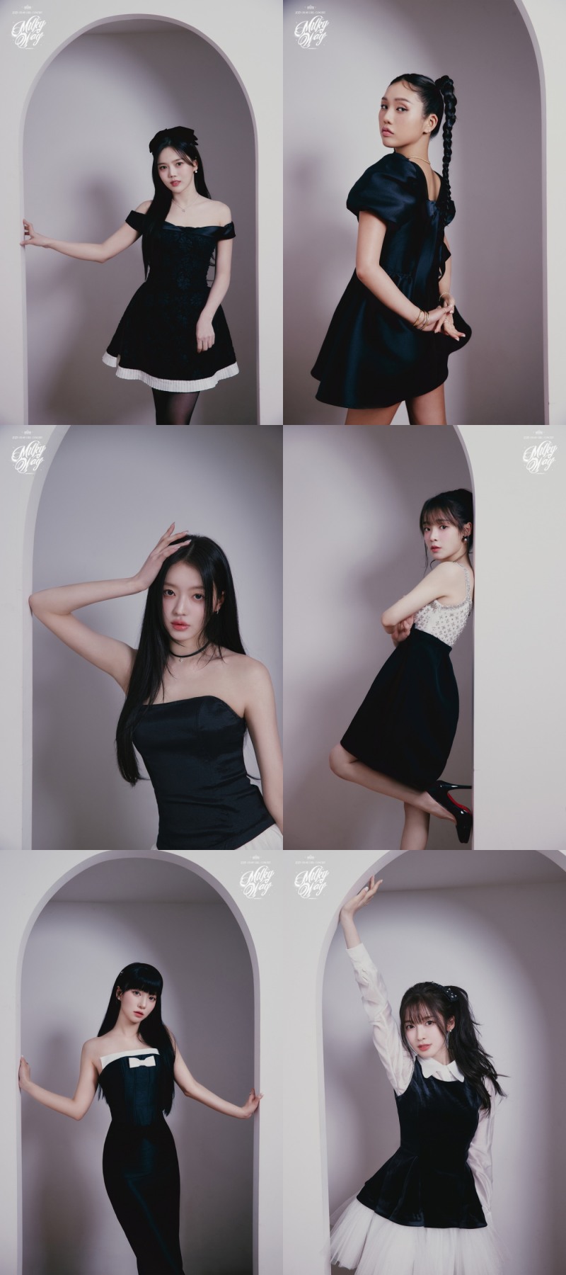 오마이걸, 단독 콘서트 개인 포스터 공개…‘청초↔시크’ 6인 6색 은하수