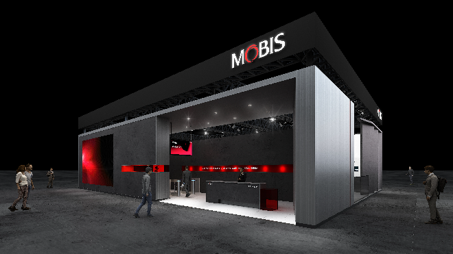 23일 중국 상하이 국가 전시 컨벤션센터(NECC)에서 개막하는 자동차 전시회 '오토상하이 2025'에 운영 예정인 현대모비스 전시관 가상도 ⓒ현대모비스