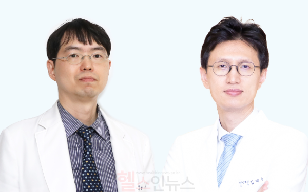 (왼쪽부터) 장재원 신경과 교수, 김태수 이비인후과 교수 (강원대병원 제공)