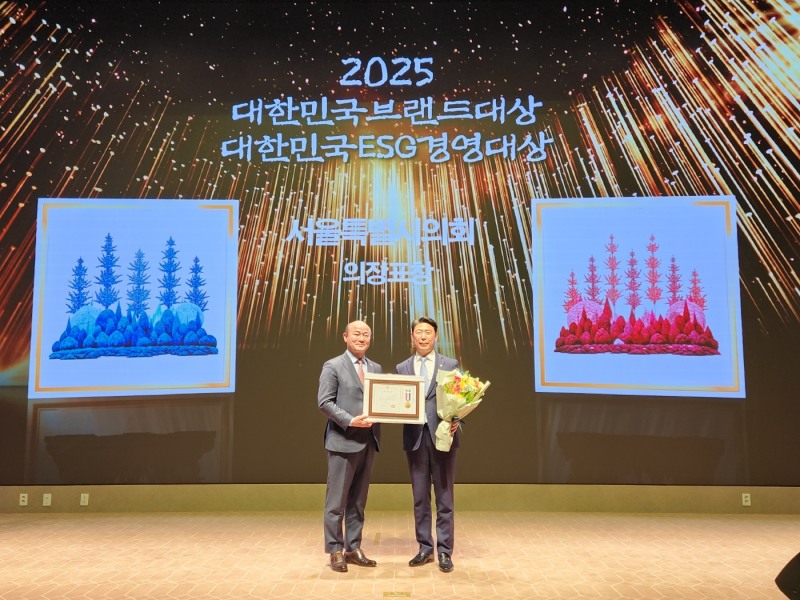 정윤에이엠 정찬규 대표, '2025 대한민국브랜드대상' 서울특별시의회 의장상 수상
